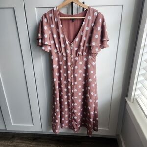 Lily Black Polka Dot Midi Dress Retro Small